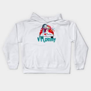 I Love Being Mommy Christmas Kids Hoodie